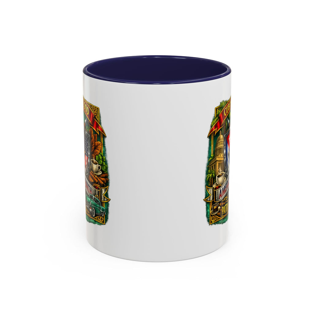 Cuban/American Pride - Cuban by Blood, American by Birth Accent Coffee Mug (11/15oz)