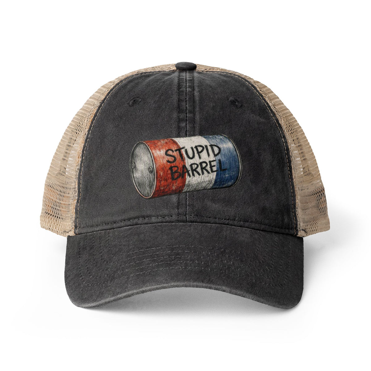 Women's "Stupid Barrel" Washed Mesh-Back Cap - One Size fits All