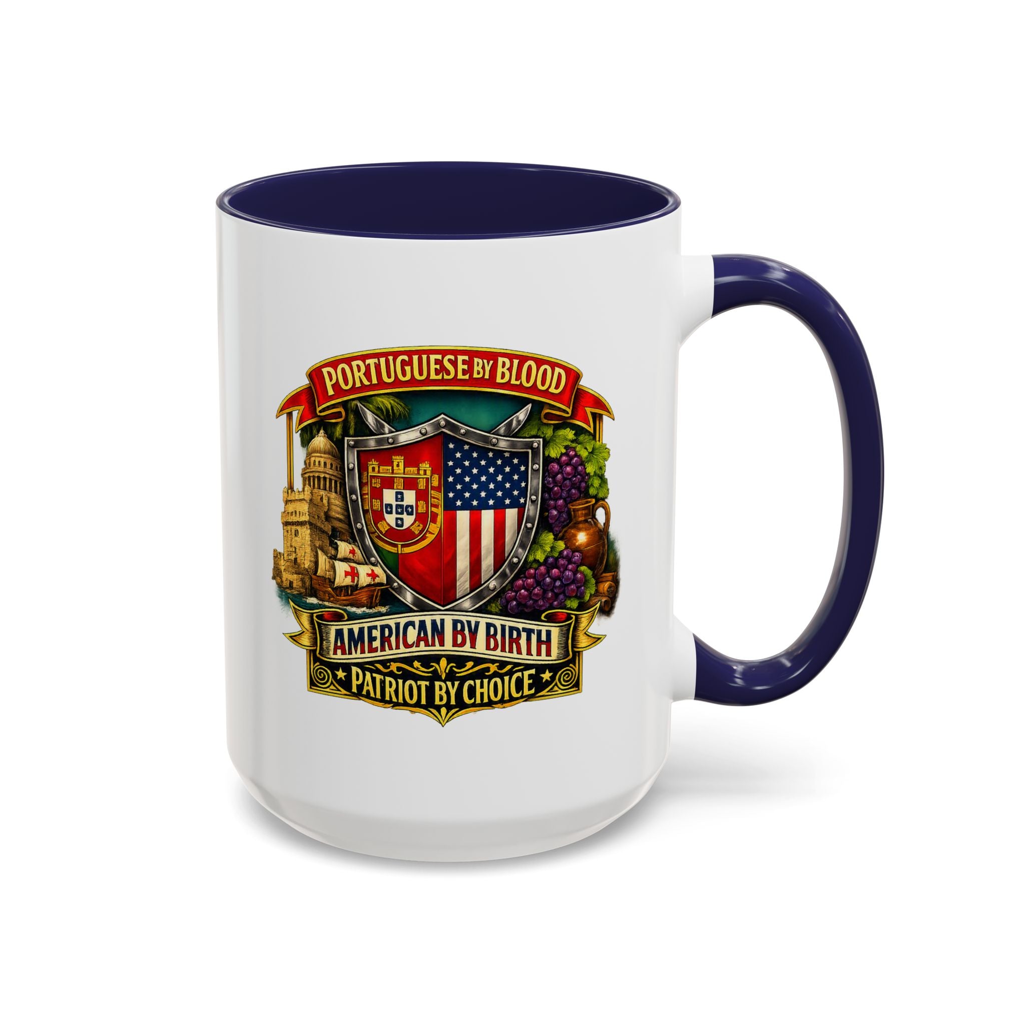 Portuguese/American Pride Mug - Coffee Ceramic Mug