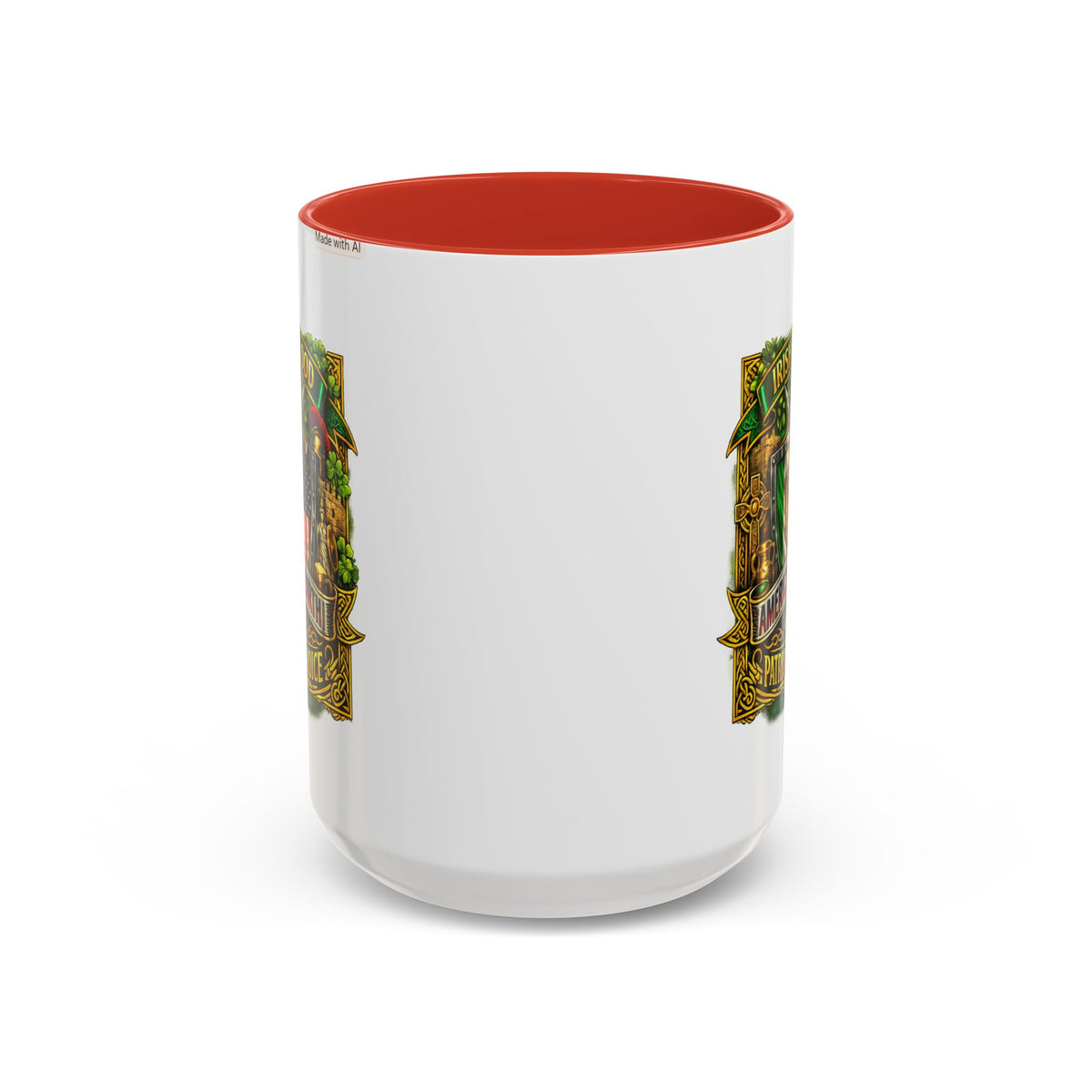 Irish Pride Coffee Mug — "Irish by Blood, American by Birth, Patriot by Choice" Patriotic Ceramic Mug