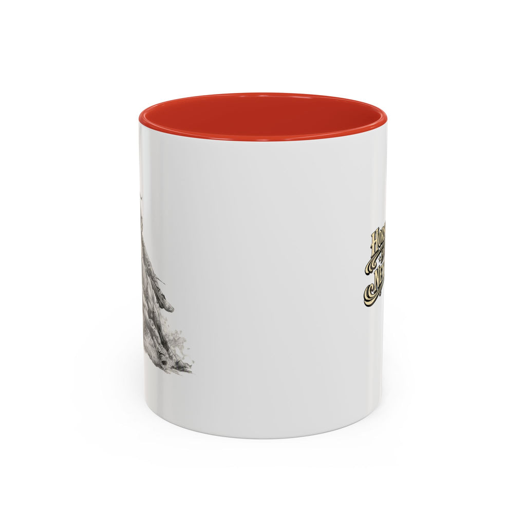 Barrel Racing Coffee Mug — "Horse and Rider Focused on the Next Barrel"