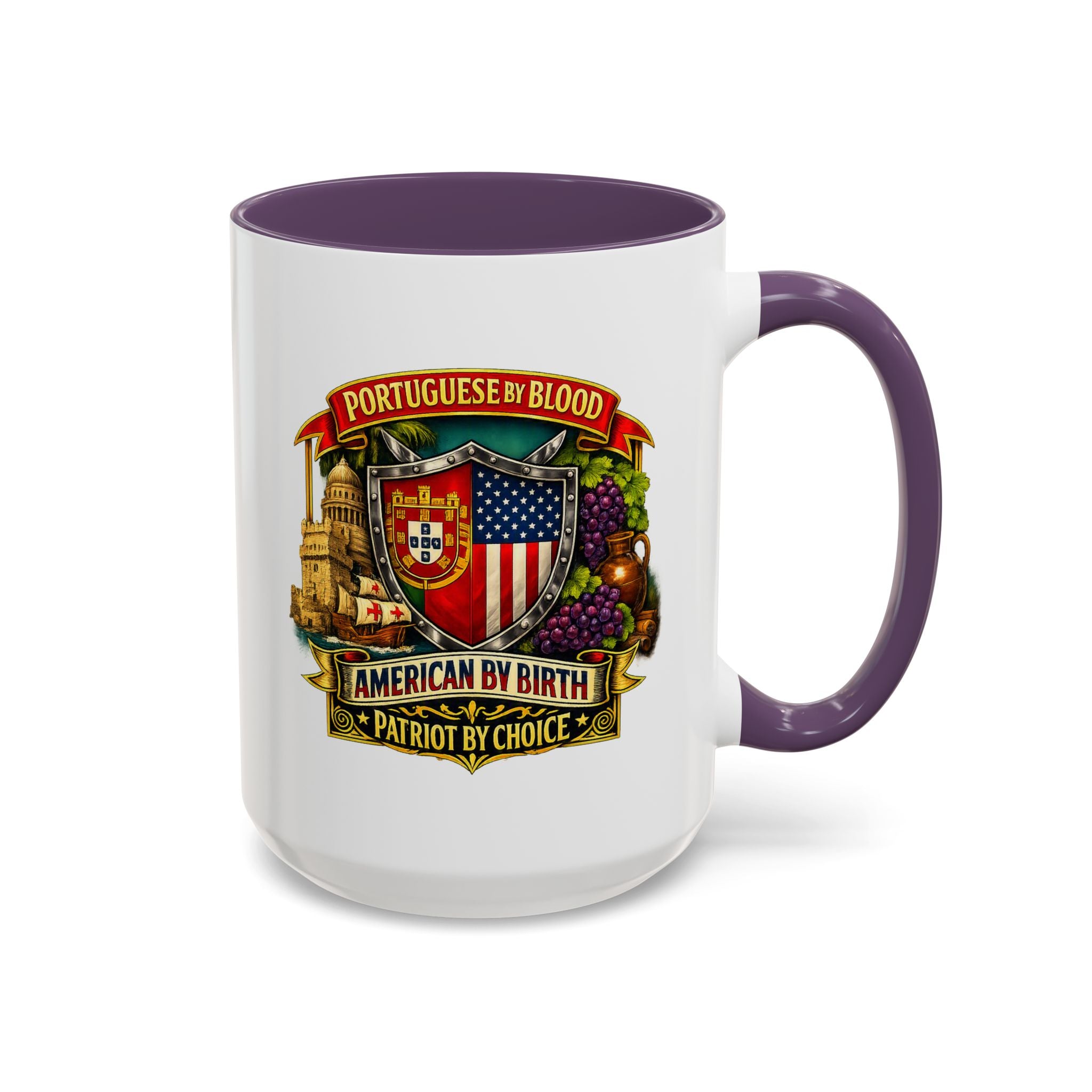 Portuguese/American Pride Mug - Coffee Ceramic Mug