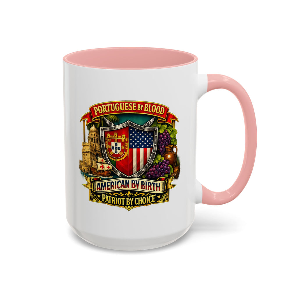 Portuguese/American Pride Mug - Coffee Ceramic Mug