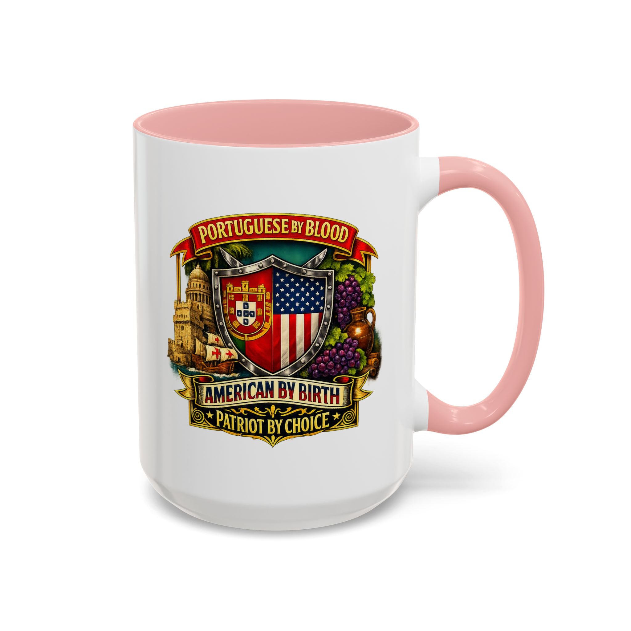 Portuguese/American Pride Mug - Coffee Ceramic Mug