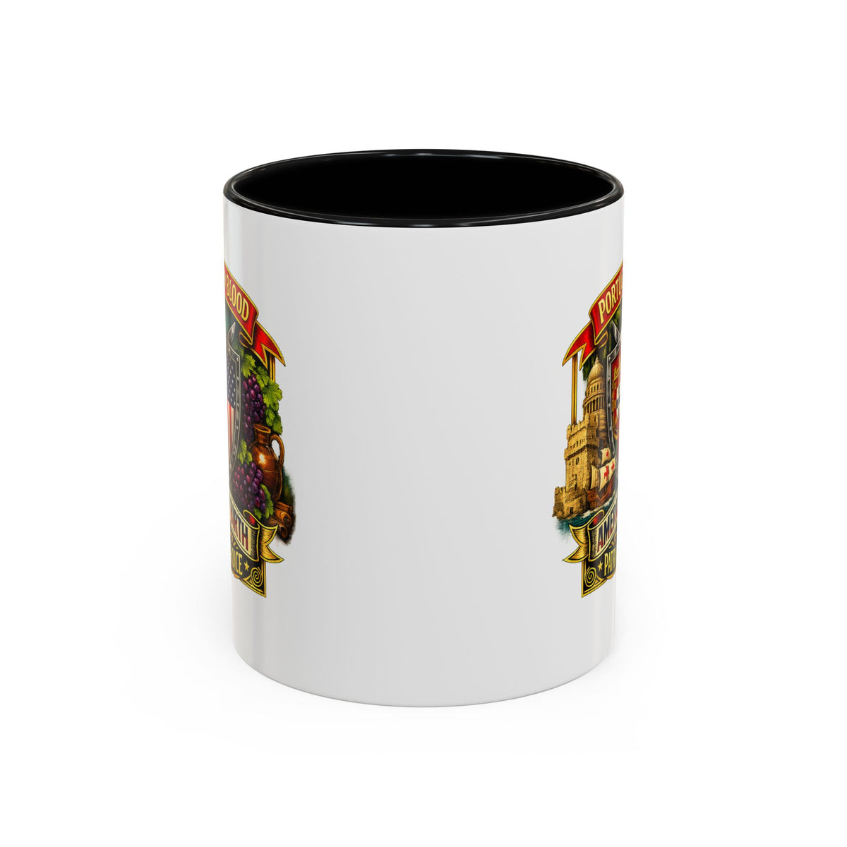 Portuguese/American Pride Mug - Coffee Ceramic Mug