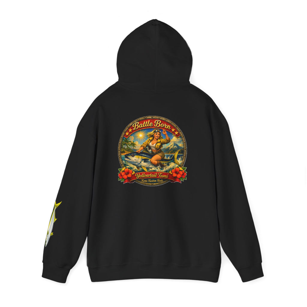 Kona Kustom Rods "Yellowtail" Hoodie — Kona Kustom Rods Pullover