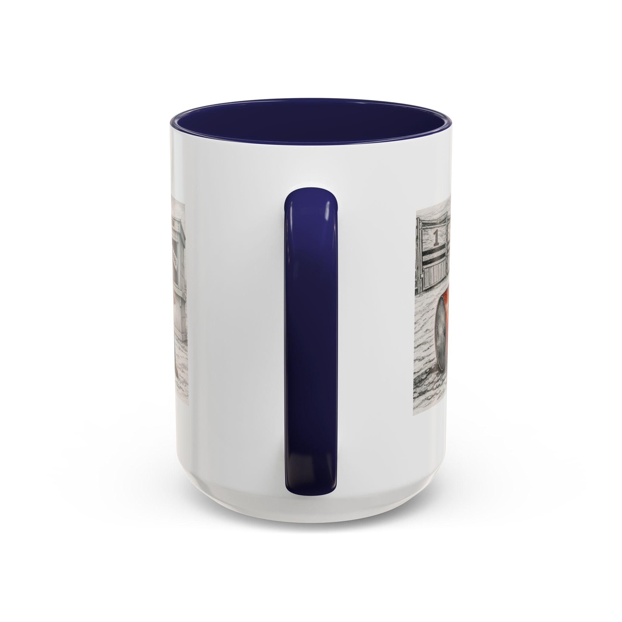 Out of the Money Barrel Racing Coffee Mug — Rodeo Cowgirl Accent Mug (11/15 oz)