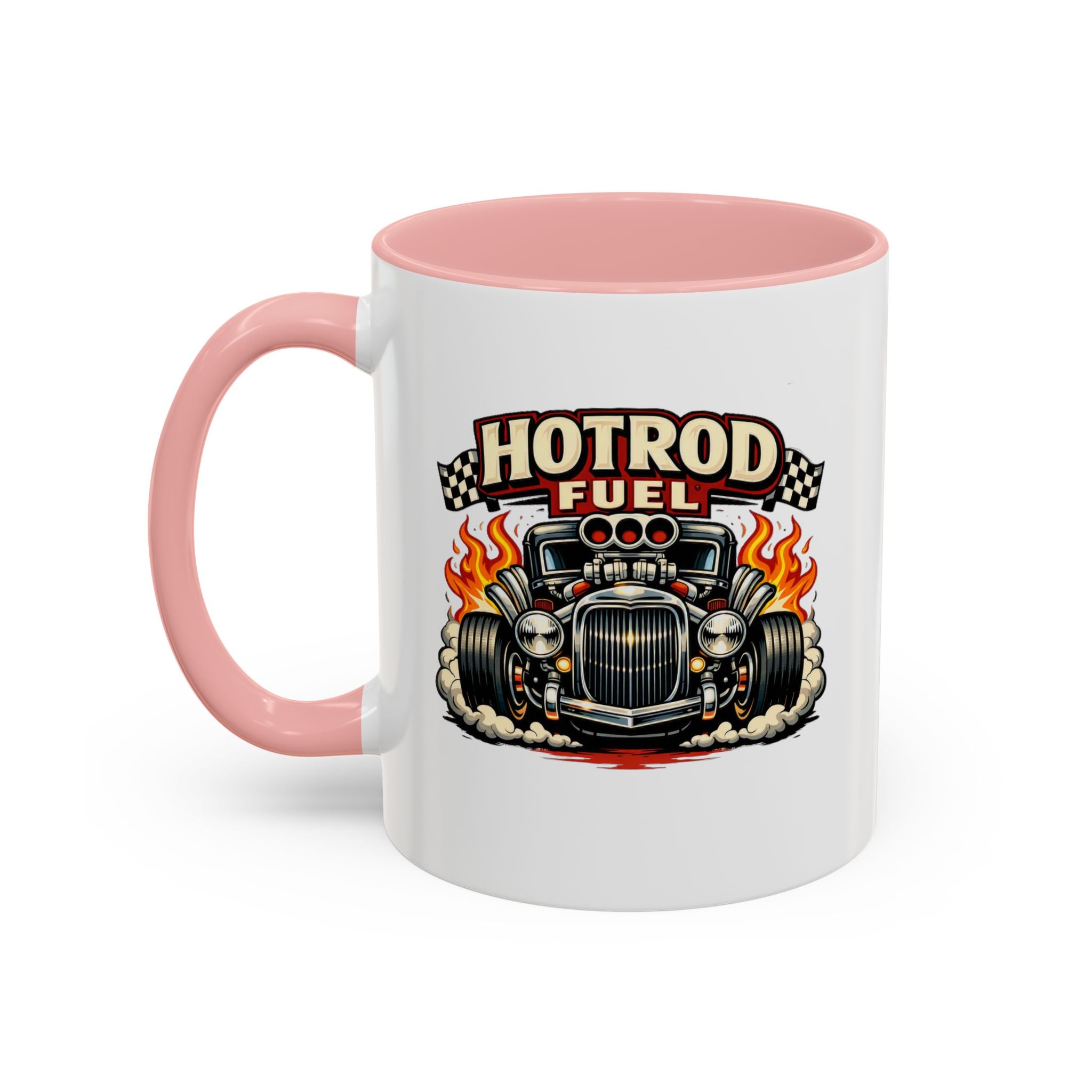 Hot Rod Fuel Coffee Mug — Vintage Muscle Car Racing Accent Mug