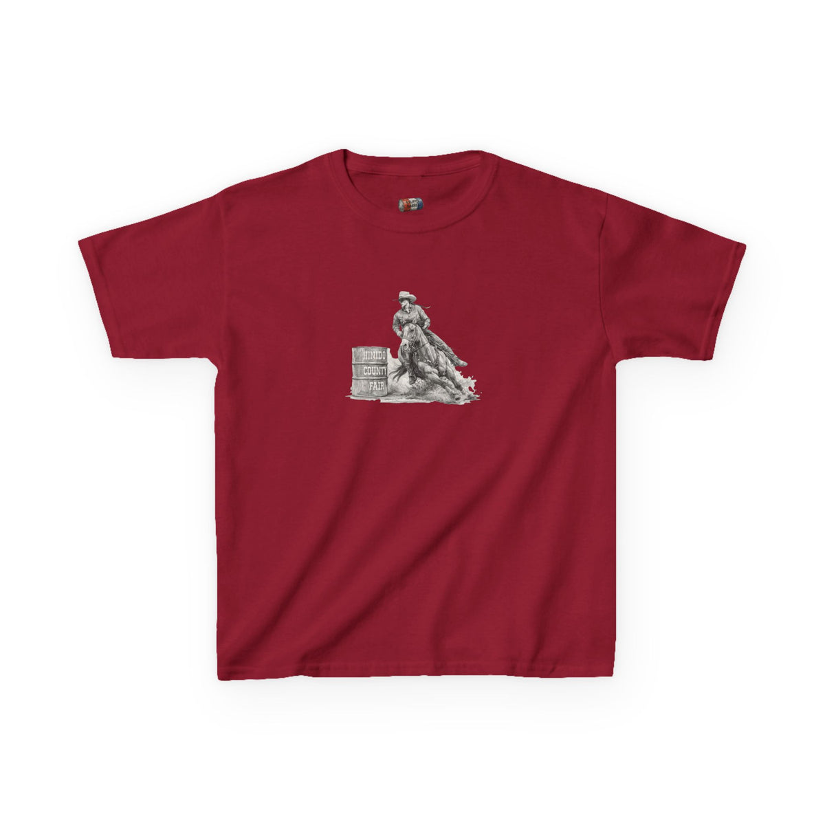 Kids T-Shirt — 'Always Keep Your Eye On the Next Barrel' Cowgirl Graphic