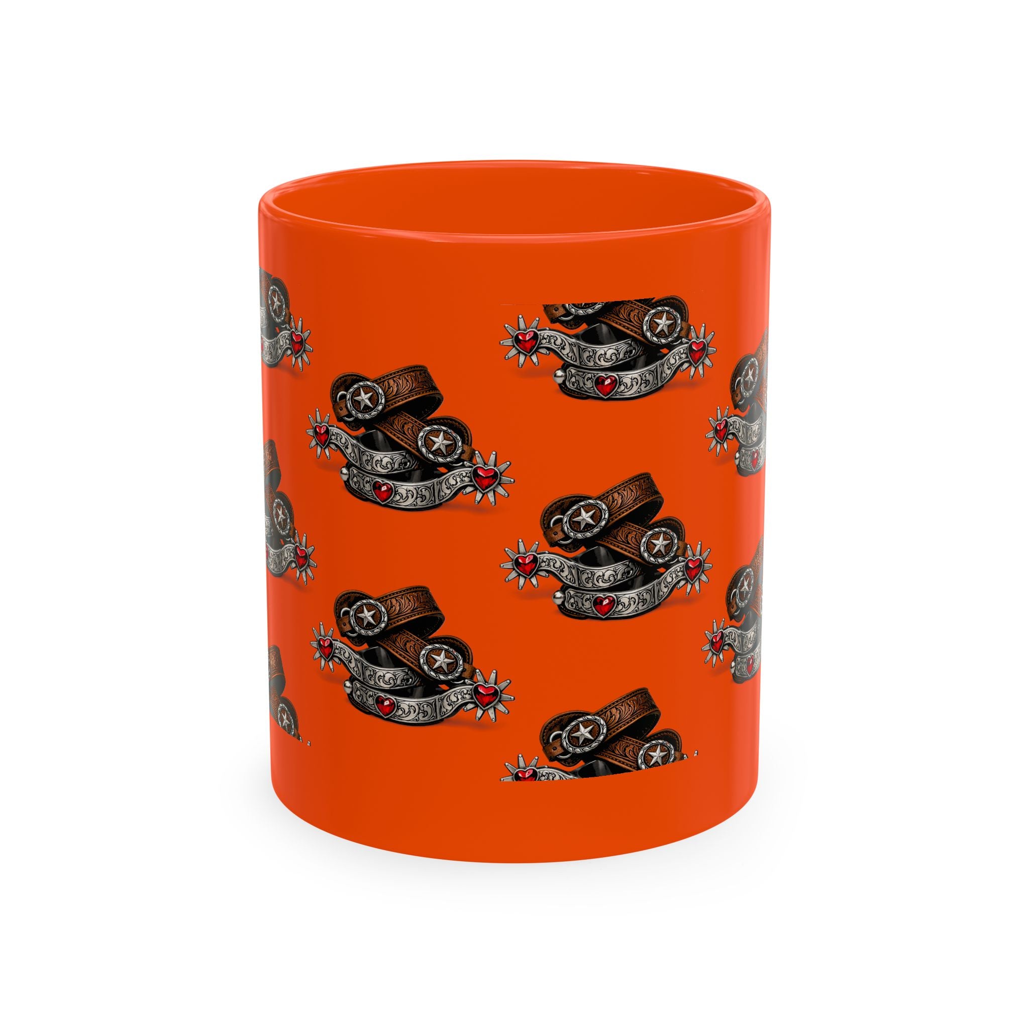 Cowgirl Spur Designed Ceramic Mug — Coffee Cup 11oz