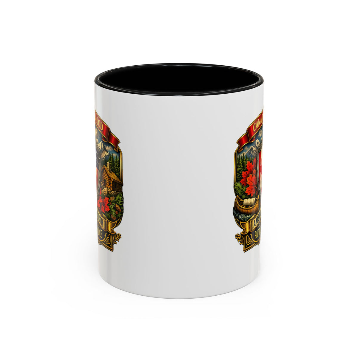 Canadian by Blood American by Birth Accent Coffee Mug — Patriot by Choice 11/15oz