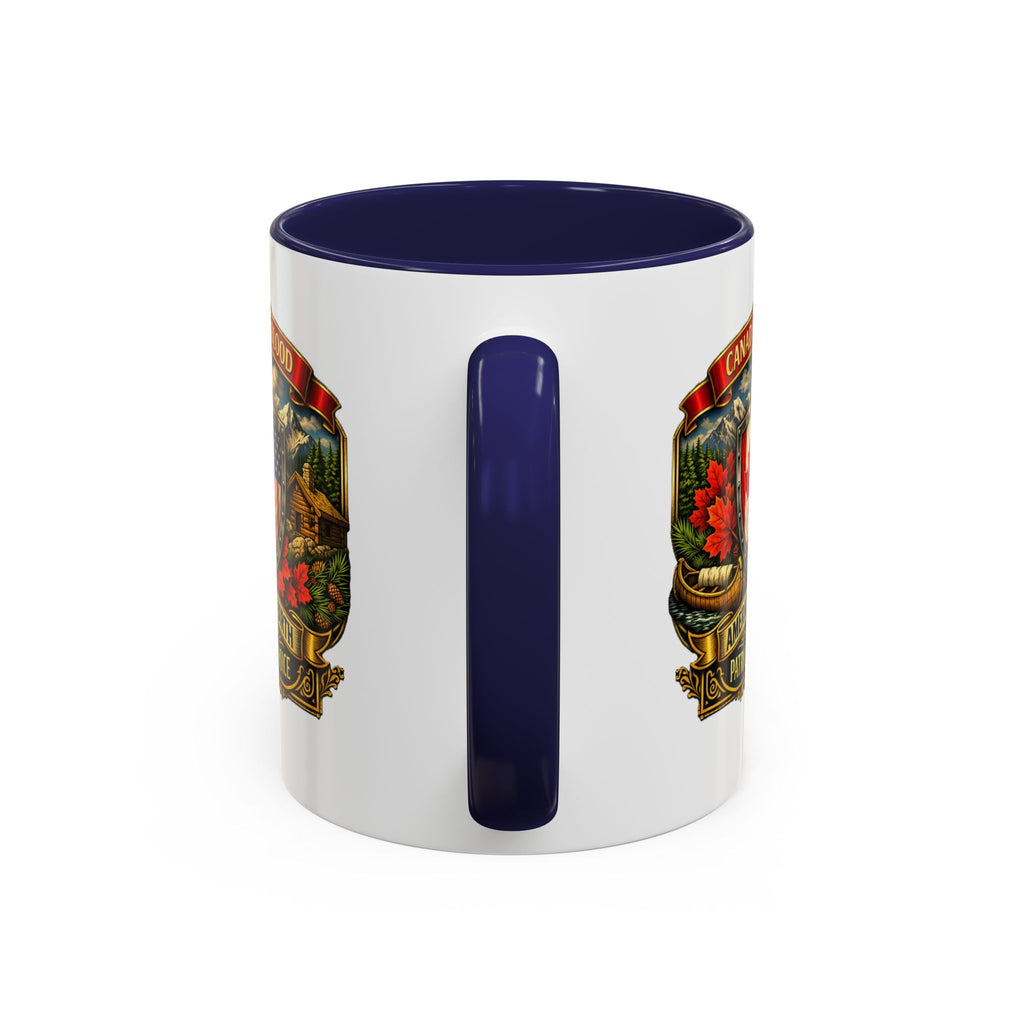 Canadian by Blood American by Birth Accent Coffee Mug — Patriot by Choice 11/15oz