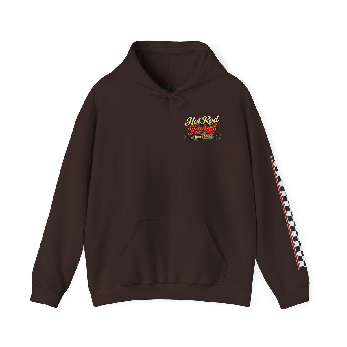 Hot Rod Hoodie — "Hot Rod Fuel" Vintage Car Racing Pullover
