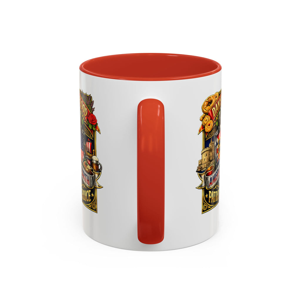 Danish/American Pride Danish by Blood, American by Birth Accent Coffee Mug (11/15oz)