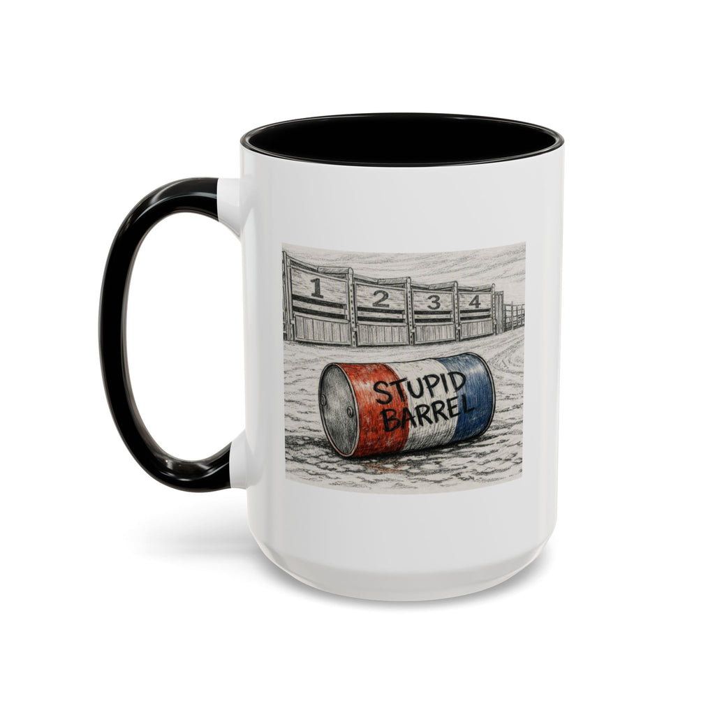 Out of the Money Barrel Racing Coffee Mug — Rodeo Cowgirl Accent Mug (11/15 oz)