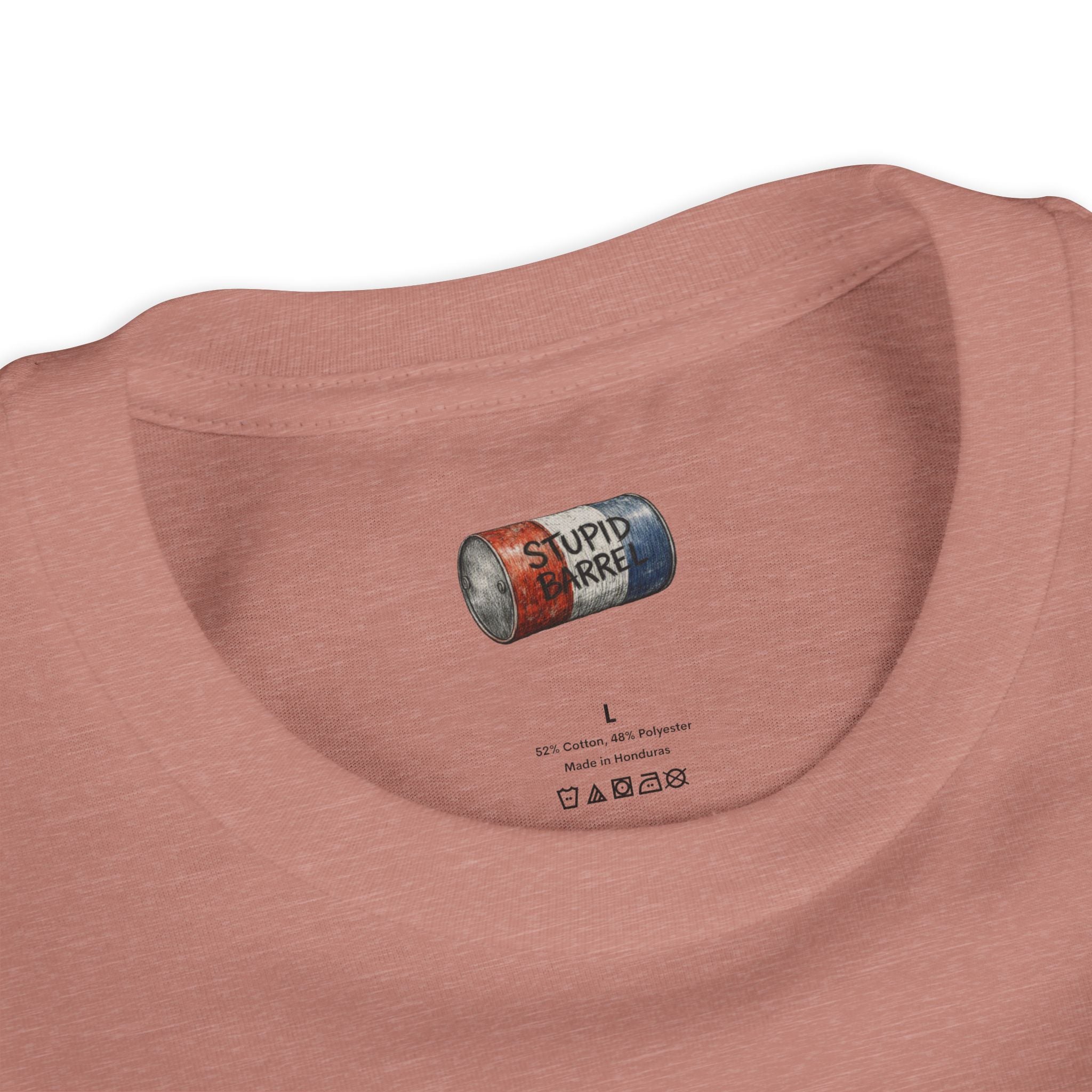 Youth Tee — Rodeo Bull Rider with Patriotic Barrel Graphic