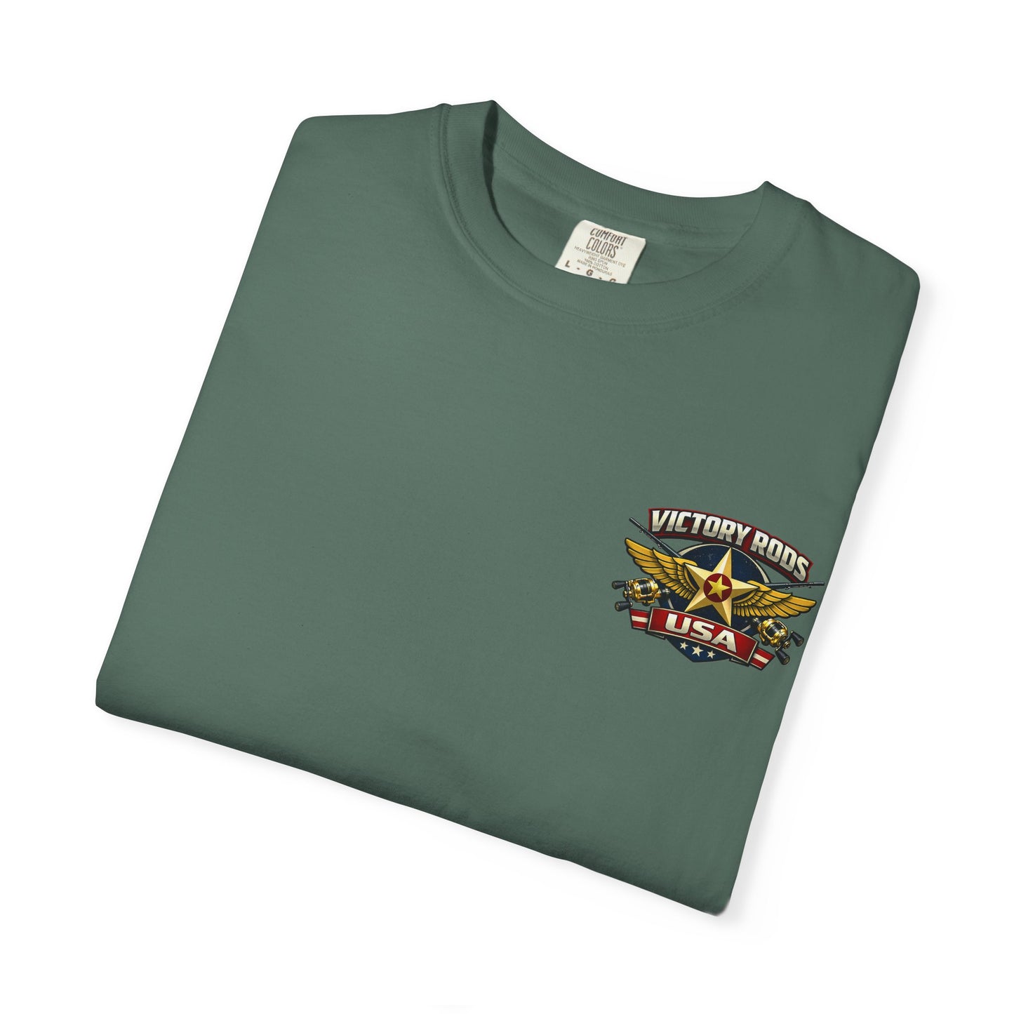 Victory Rods "Dorado Doris" Fishing T-Shirt — Retro Pinup Angler Tee