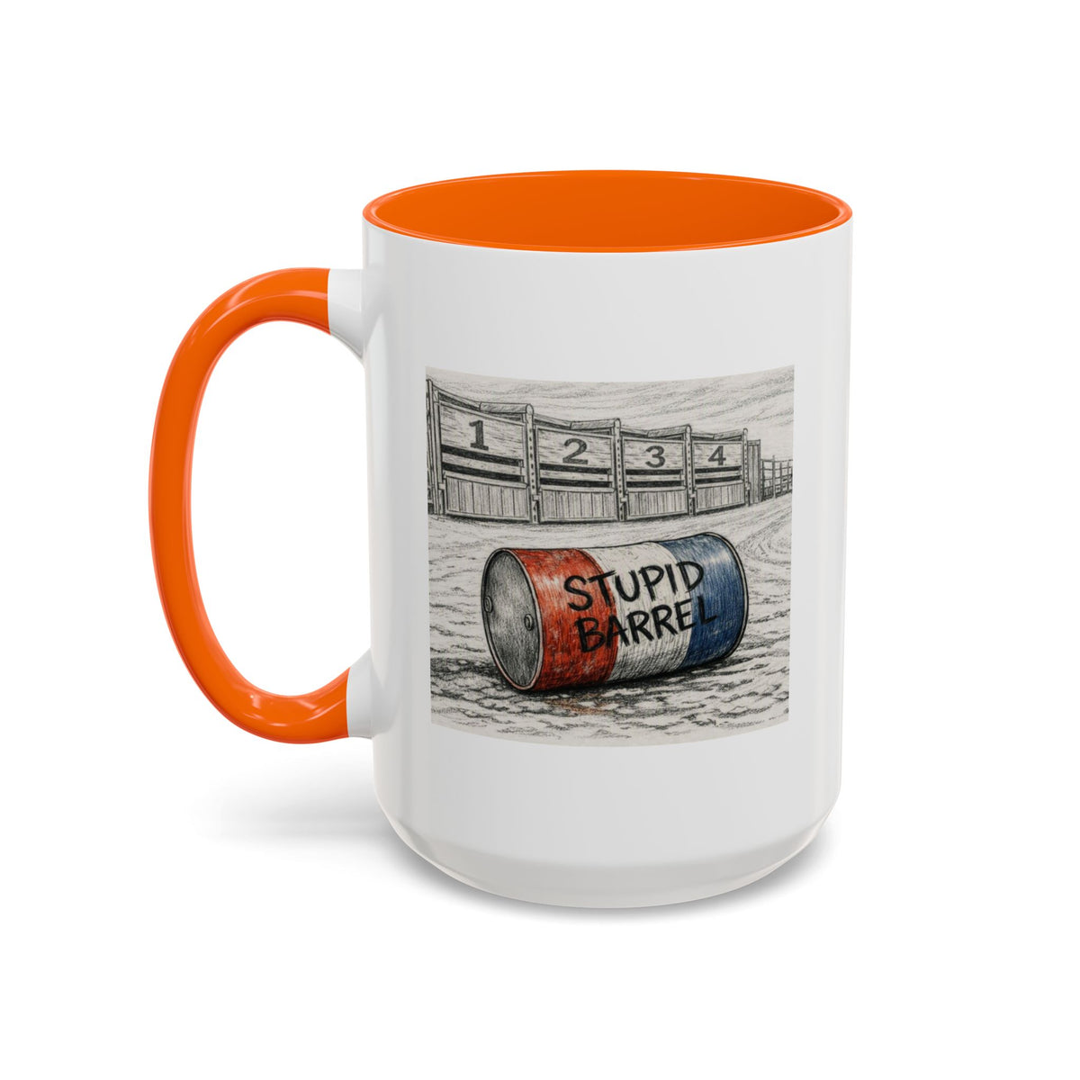 Out of the Money Barrel Racing Coffee Mug — Rodeo Cowgirl Accent Mug (11/15 oz)