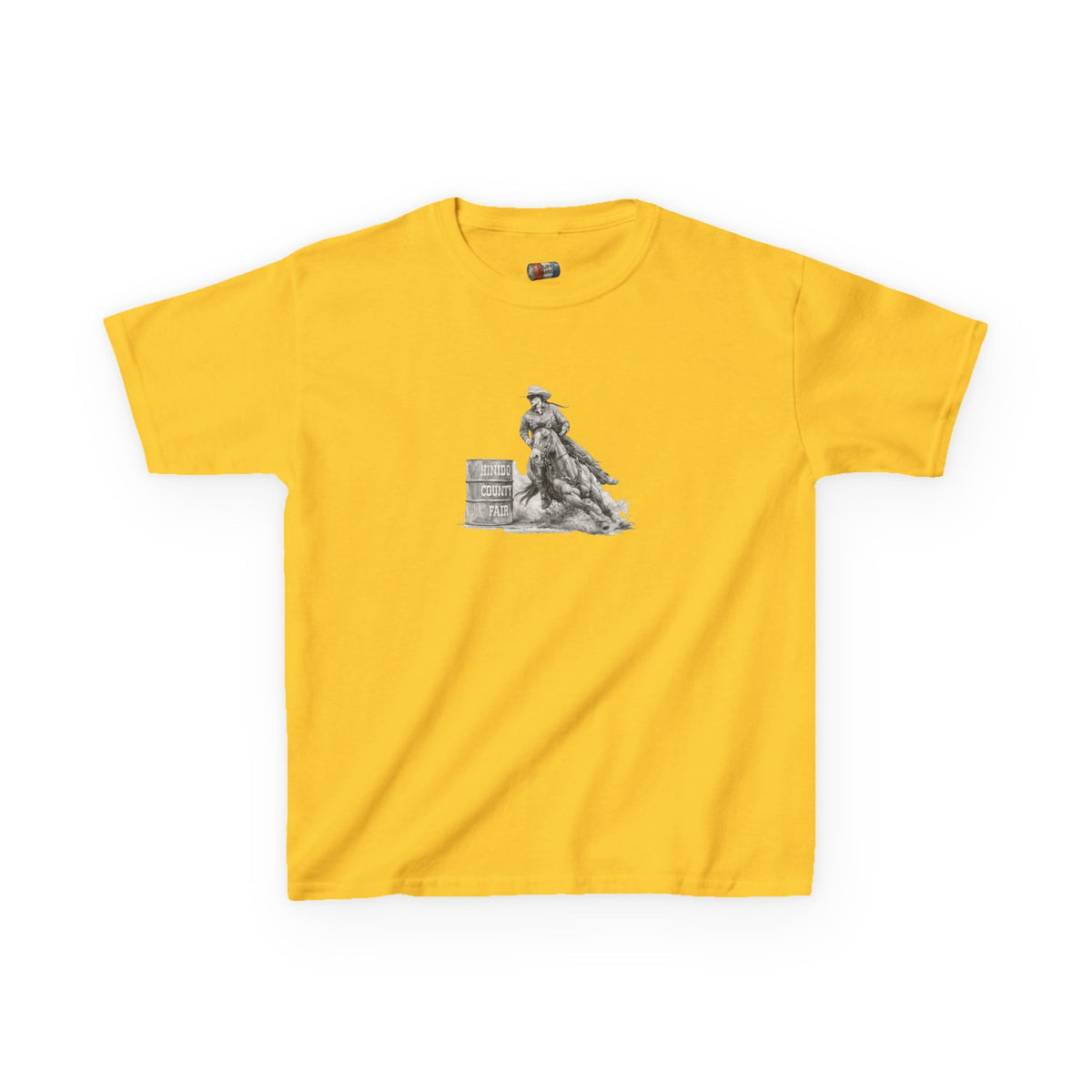 Kids T-Shirt — 'Always Keep Your Eye On the Next Barrel' Cowgirl Graphic